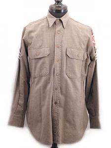 Shirt,Flannel,OD (兵、下士官用ウールシャツ)