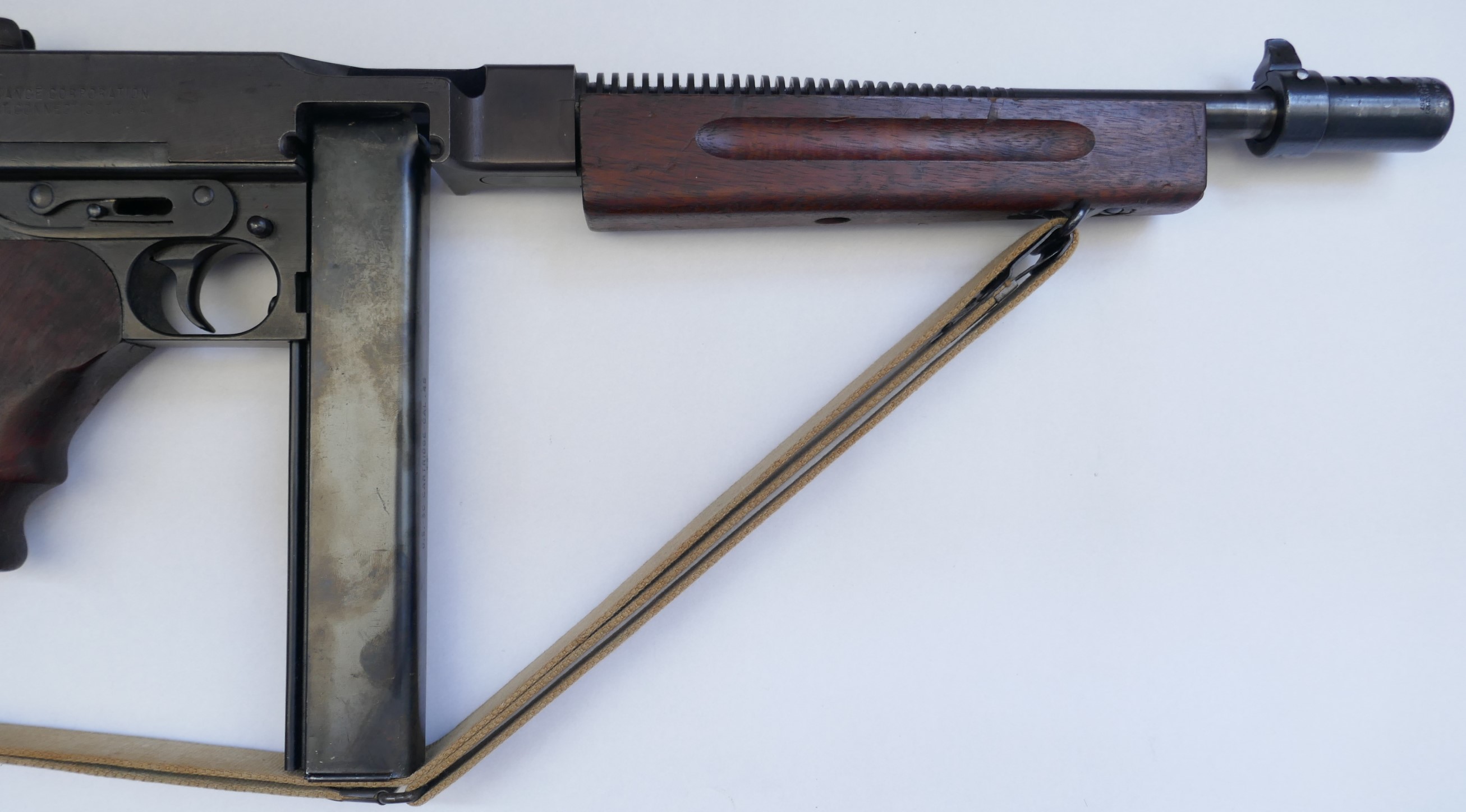 無可動実銃　WWⅡアメリカ軍トンプソンM1928A1ミリタリーモデル、シカゴタイプ仕様セット