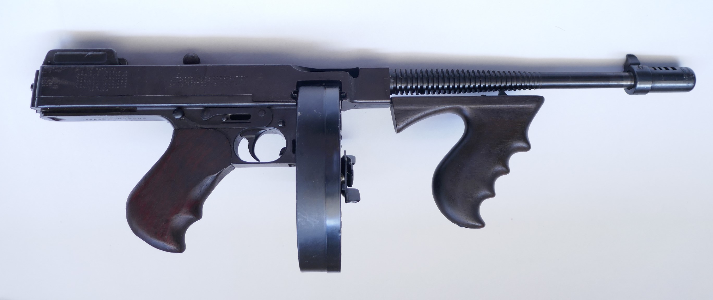 無可動実銃　WWⅡアメリカ軍トンプソンM1928A1ミリタリーモデル、シカゴタイプ仕様セット