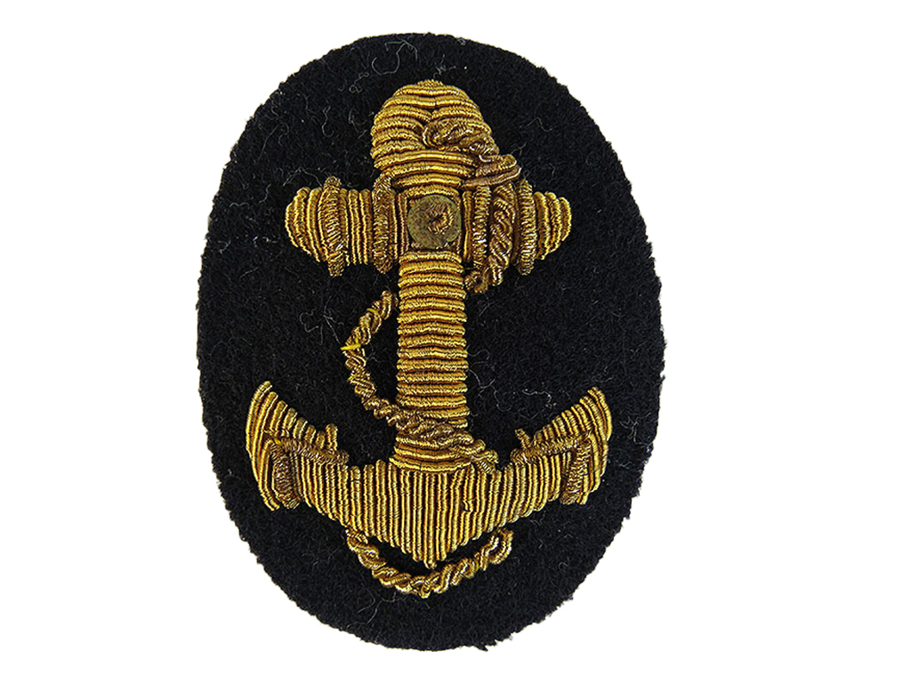 帝国海軍兵学校 生徒 帽章（昭9制）　中期型　No.2