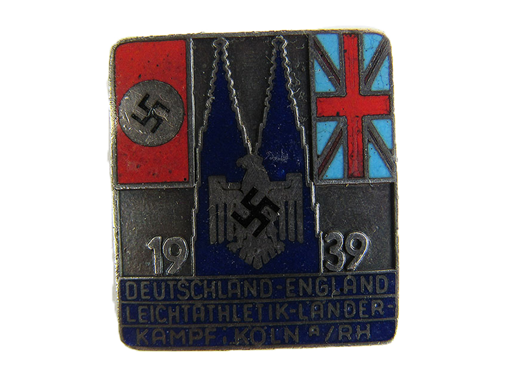 1939年独英陸上競技国別対抗戦 記念バッジ