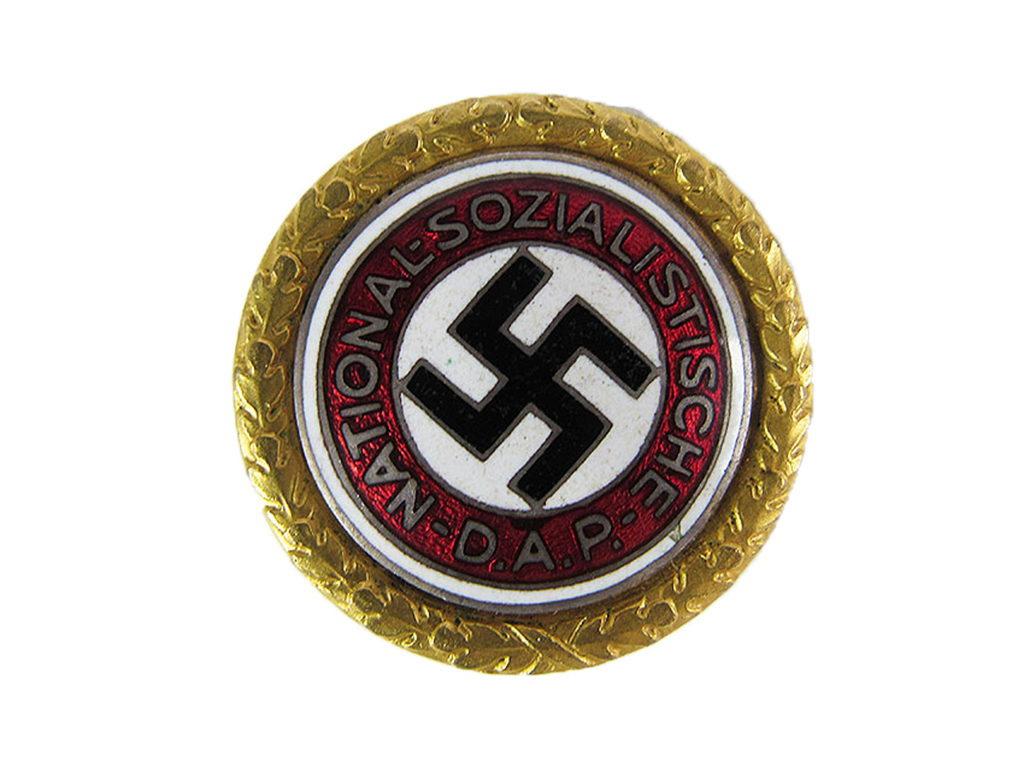 高級党員章 30.5mm デシューラー製　縦ピンタイプ